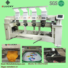 2015 Elucky 4 heads embroidery machine china with cheap price and high speed EG1204C